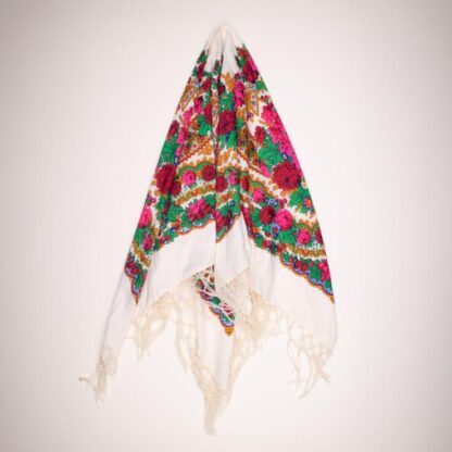 Folk scarf creme